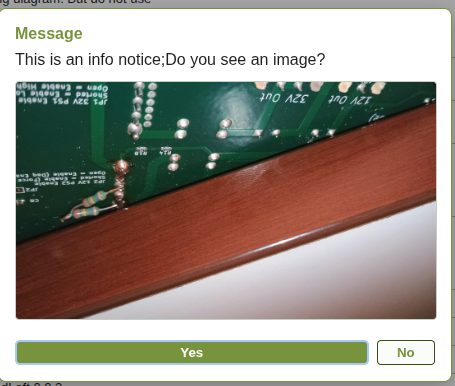 Instructions dialog screenshot
