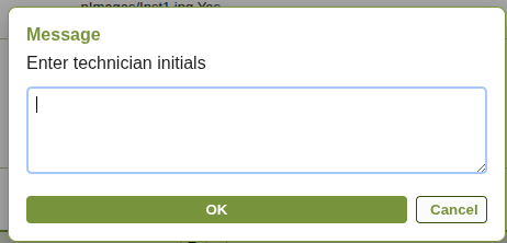 Prompt dialog screenshot